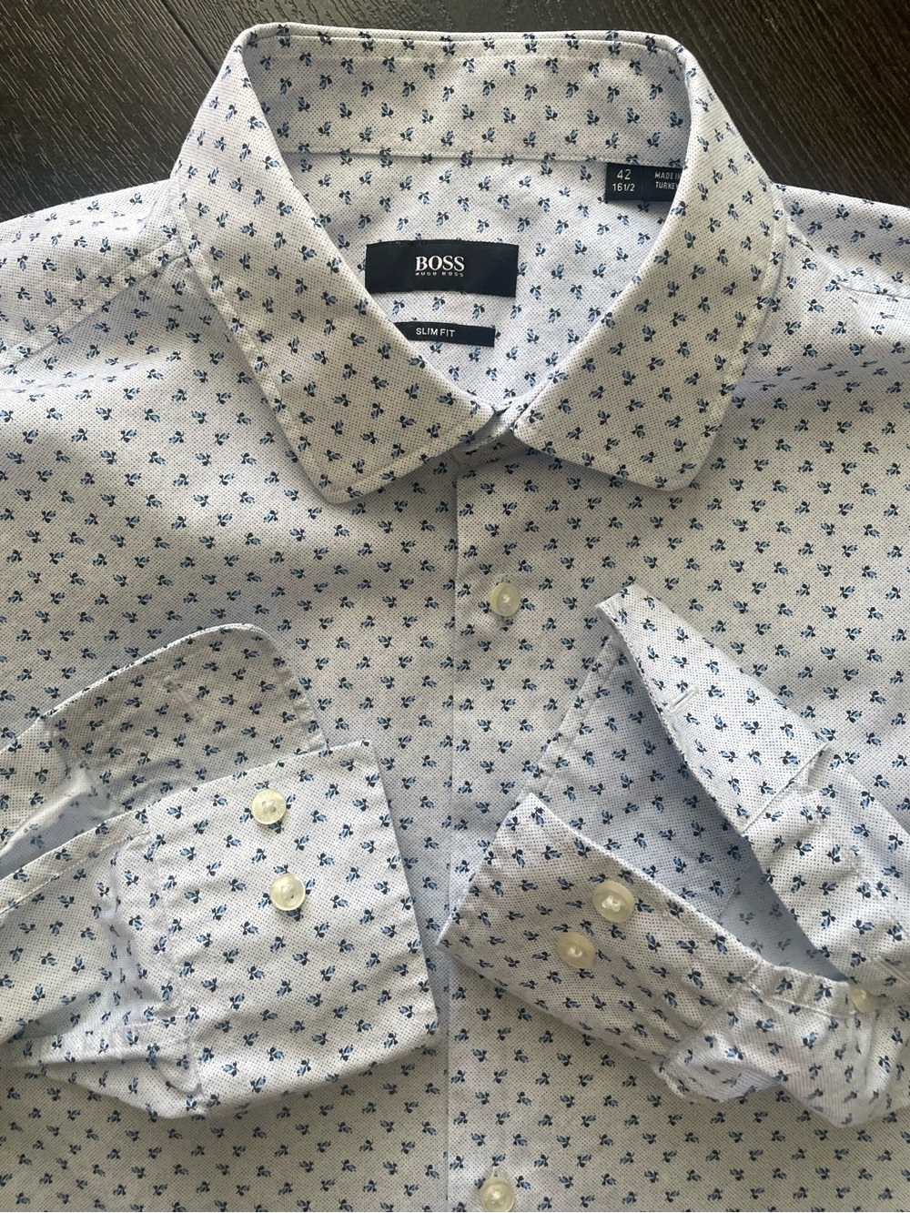 Hugo Boss - all cotton dress shirt Size 42 (16.5” neck)